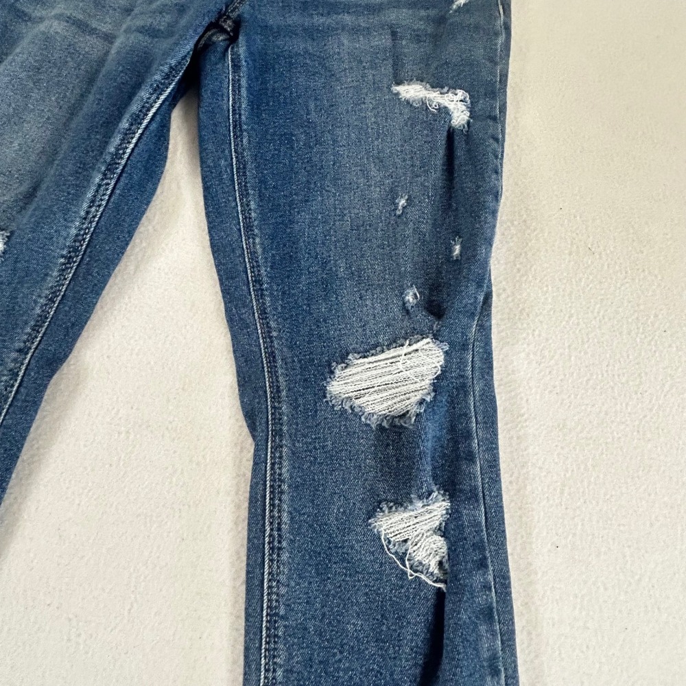 Old Navy Rockstar Super Skinny‎ Jeans Womens 8 Med Wash Distressed Ripped Denim - Picture 5 of 12